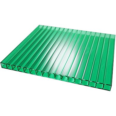 Поликарбонат 12000/2100/ 4мм зеленый Градапласт